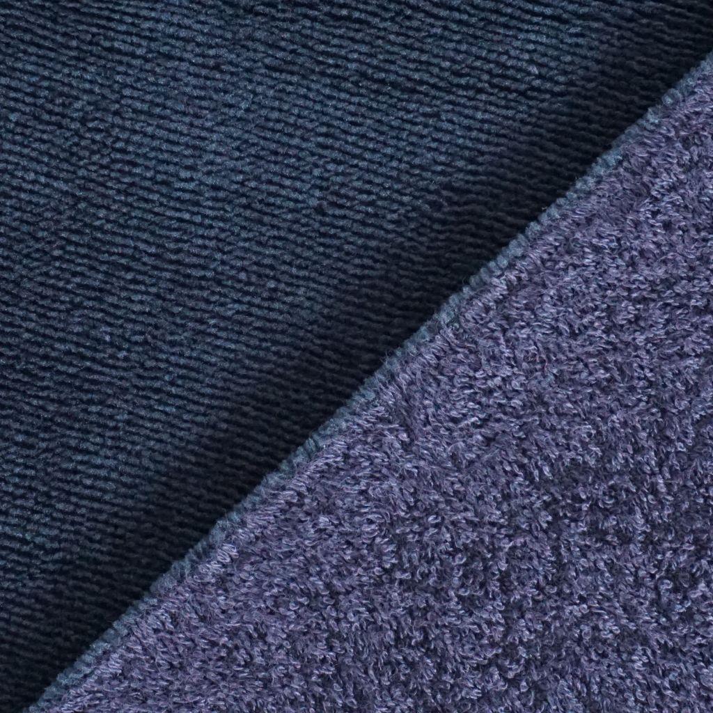Bambus-Fleece Frottee Doubleface dunkelblau
